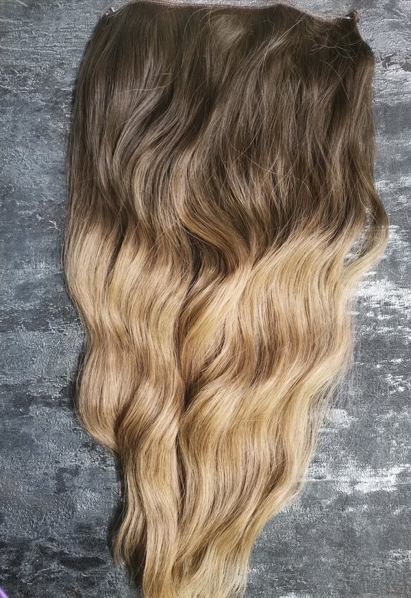 Thermofiber Extensions mit Gummiband ombre blond